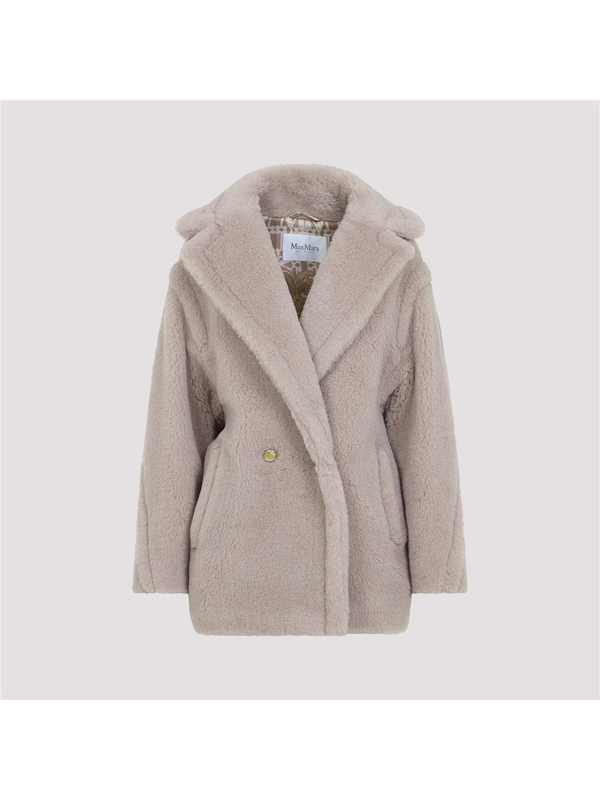 막스마라 SS25 Max Mara Cuba Teddy Short Coat 2511081011600.10501 Nude & Neutrals