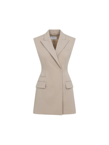 스포트막스 SS25 Sportmax Pegli Gilet 2512281011600.10534 Nude & Neutrals