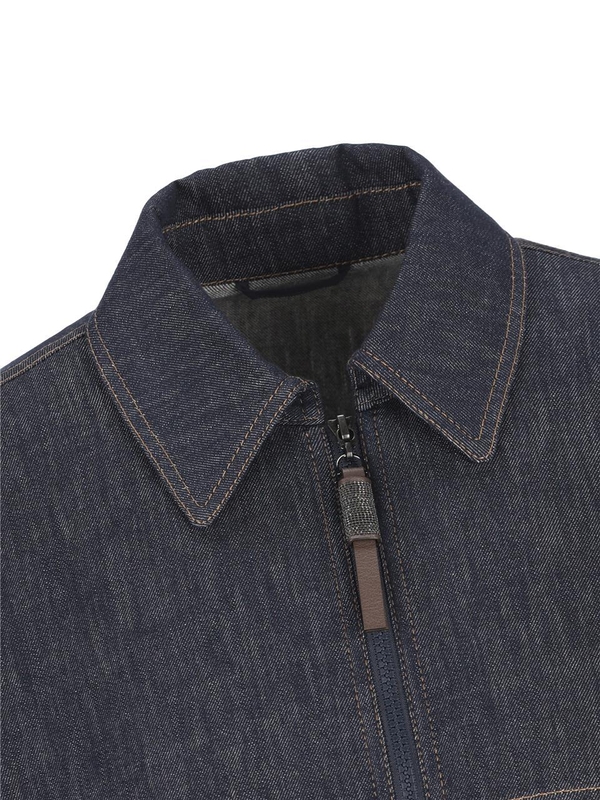 브루넬로쿠치넬리 SS25 Brunello Cucinelli Jackets MB1257470C001 Denim blu