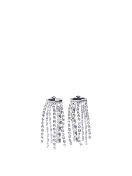 지미추 SS25 Jewels ZANDRA EARRINGSXYDSILVER/CRYSTAL Silver