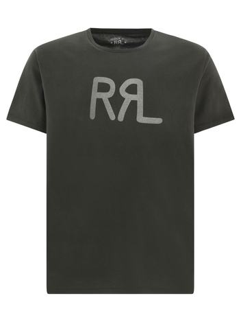 RRL 바이 랄프로렌 SS25 T-shirts 782897939002FADED BLACK CANVAS Black  