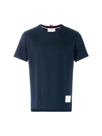 톰 브라운 SS25 T-shirt Thom Browne MJS067A 00042 415 BLUE