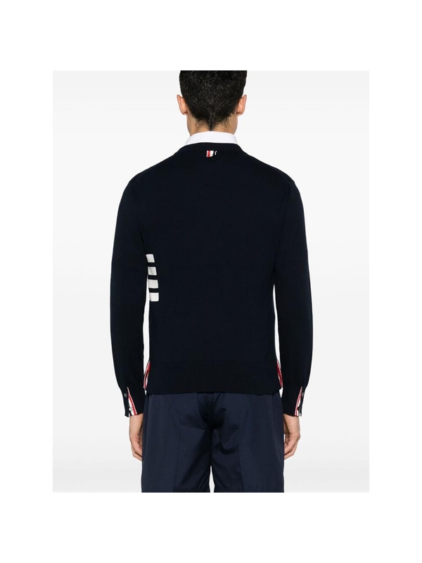 톰 브라운 SS25 Sweater Thom Browne MKA543A Y3043 415 BLUE