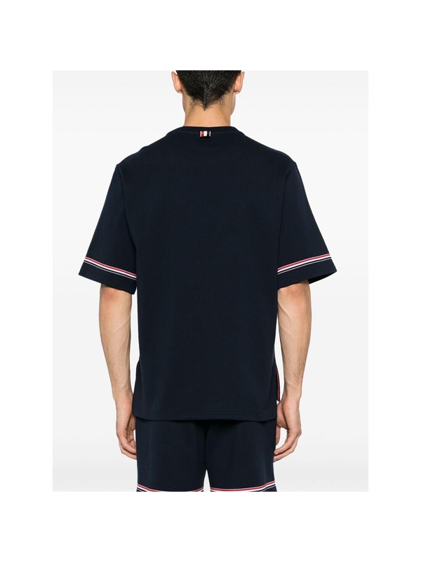 톰 브라운 SS25 T-shirt Thom Browne MJS282A J0199 415 BLUE