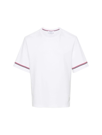 톰 브라운 SS25 T-shirt Thom Browne MJS282A J0199 100 WHITE