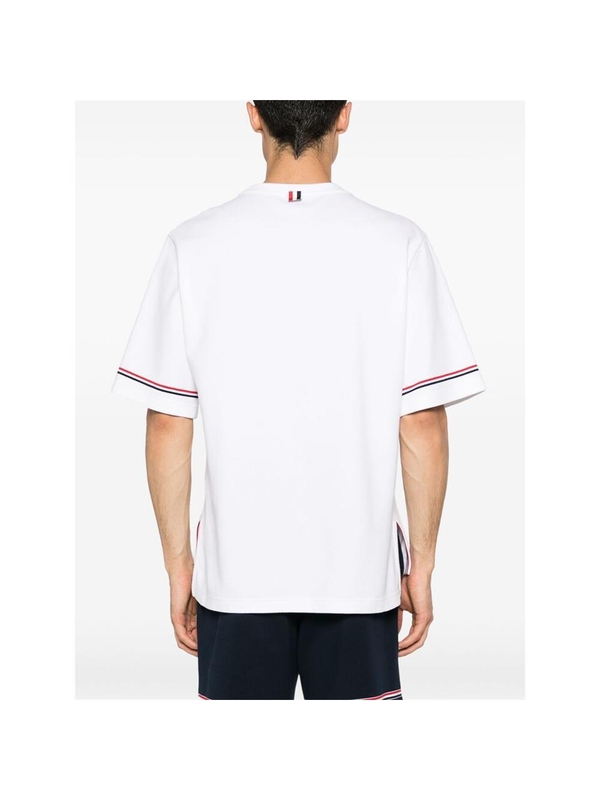 톰 브라운 SS25 T-shirt Thom Browne MJS282A J0199 100 WHITE