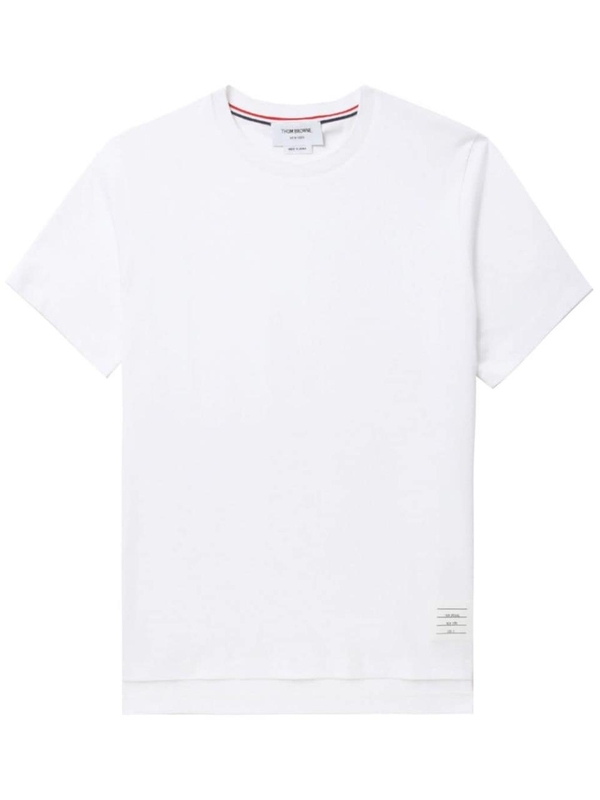 톰 브라운 SS25 Thom Browne T-shirts and Polos White MJS067A00042100 White