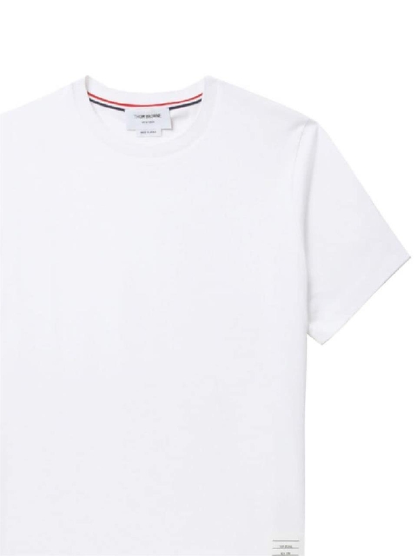 톰 브라운 SS25 Thom Browne T-shirts and Polos White MJS067A00042100 White