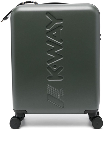 까웨 FW24 K-Way Suitcases K11416WL21 GREEN BLACKISH