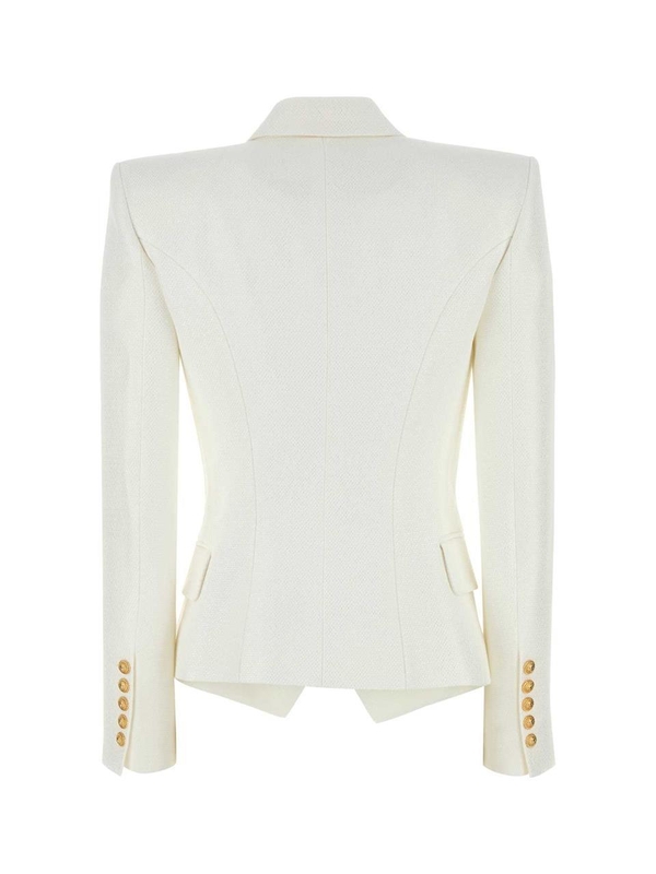 발망 SS25 BALMAIN JACKETS AND VESTS EF1SI505VF21 0FB White