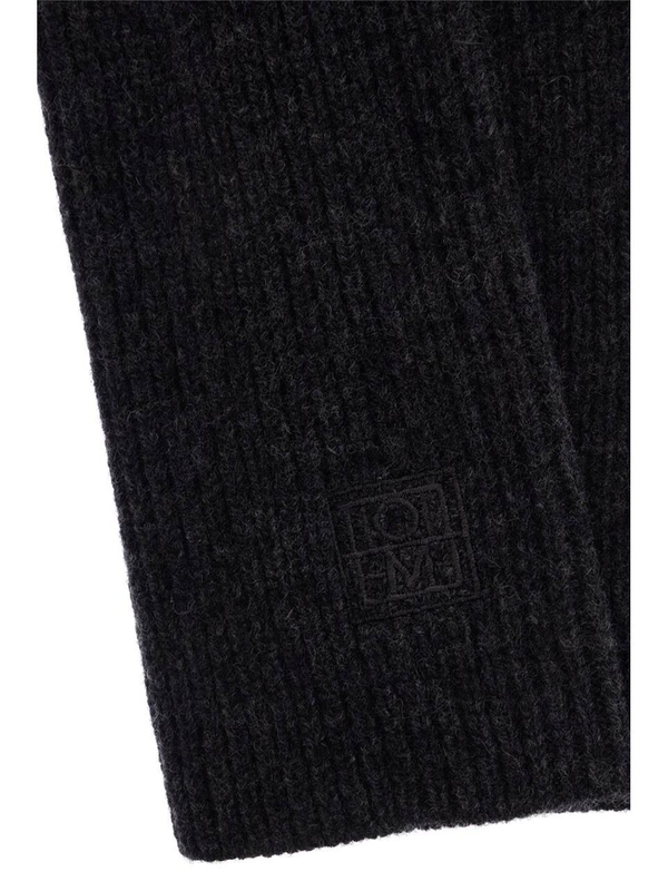 토템 SS25 slim fit charcoal melange rws wool fingerless gloves 251 WSG0014 YA0004 CHARCOAL MELANGE