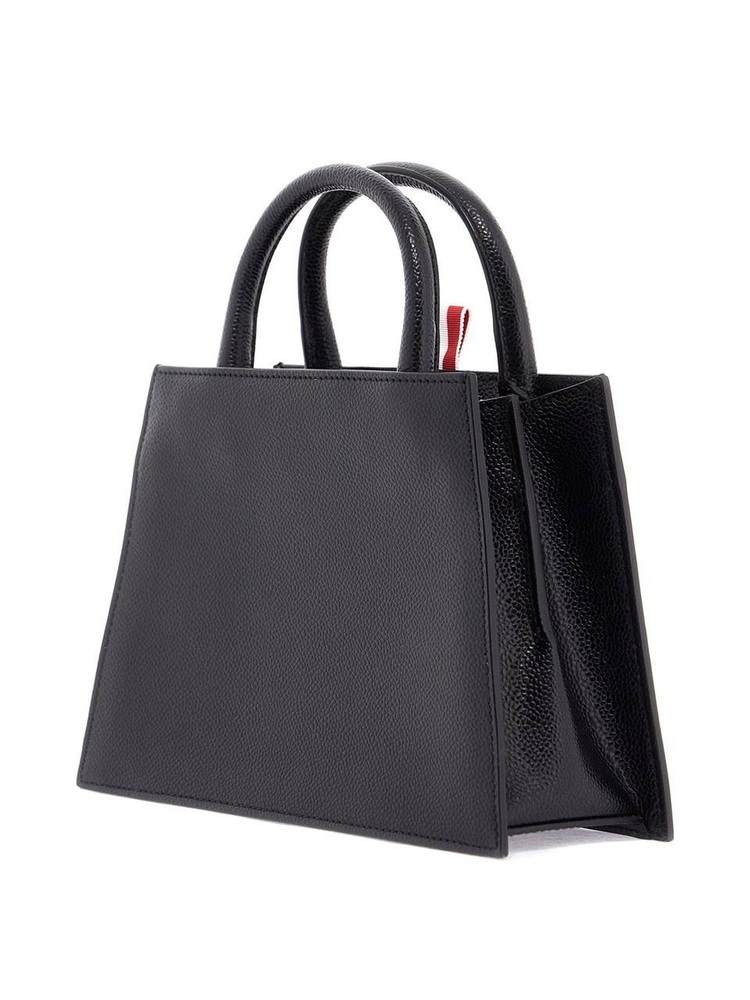 톰 브라운 SS25 borsa a mano mini in pelle martellata UAG073A 00198 BLACK