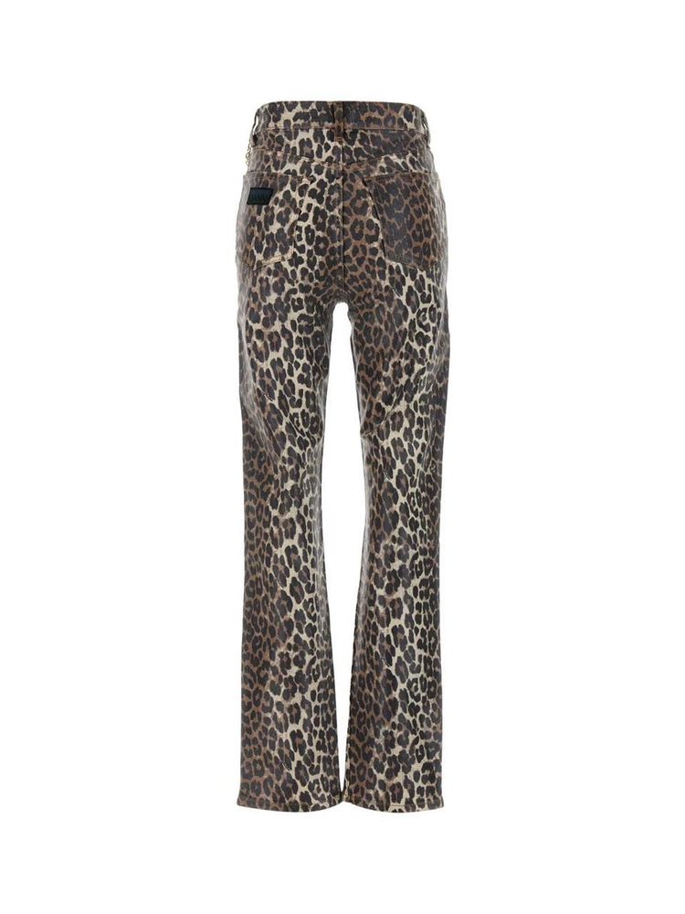 가니 SS25 GANNI PANTALONI J1608 943 Animal Print