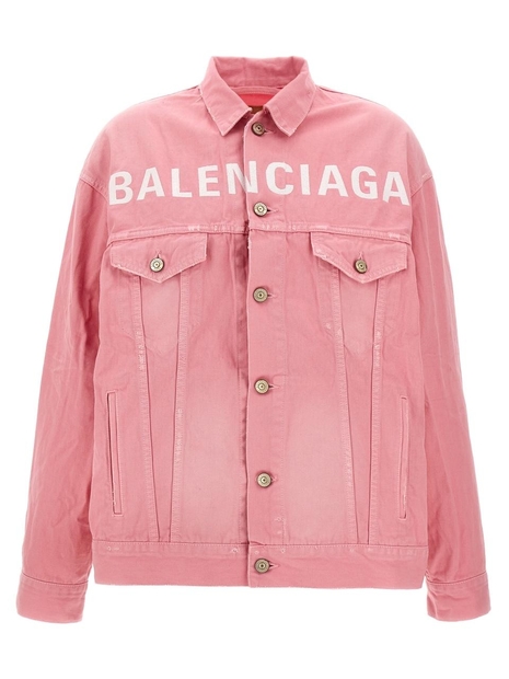 발렌시아가 SS25 Logo embroidery jacket 823408TRWA92014 Pink