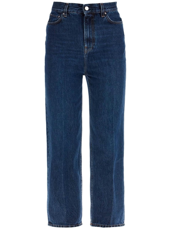 토템 SS25 dark blue organic cotton tapered jeans 223 231 741 32 DARK BLUE