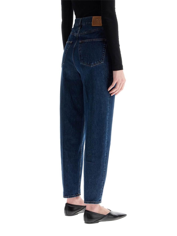 토템 SS25 dark blue organic cotton tapered jeans 223 231 741 32 DARK BLUE