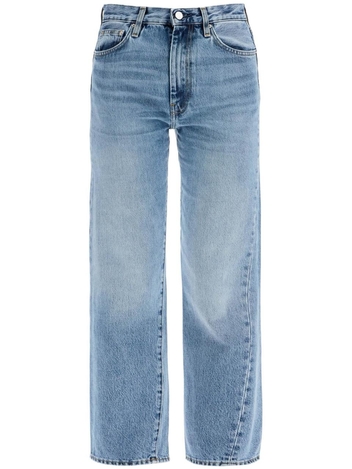 토템 SS25 worn blue organic cotton jeans with twisted seams 222 232 741 32 WORN BLUE