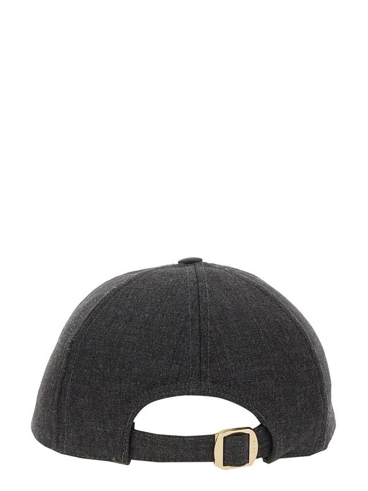 구찌 FW24 BASEBALL HAT WITH WEB BAND 797225_4HBBS1168 GREY