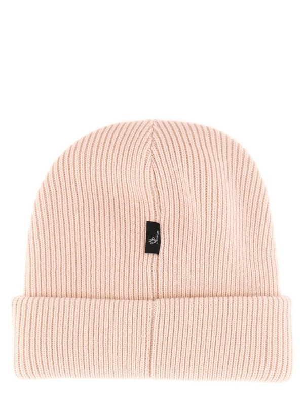 몽클레르 그레노블 FW24 BEANIE HAT WITH LOGO 3B00009_M1115503 PINK