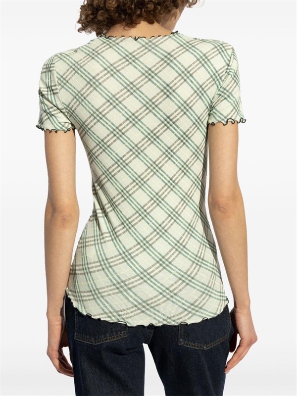 버버리 SS25 Burberry T-shirts and Polos Green 8101024C1788 Green