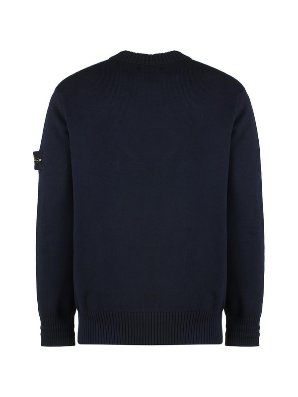 스톤아일랜드 FW24 Long sleeve crew-neck sweater 8115506A2_V0020 blue