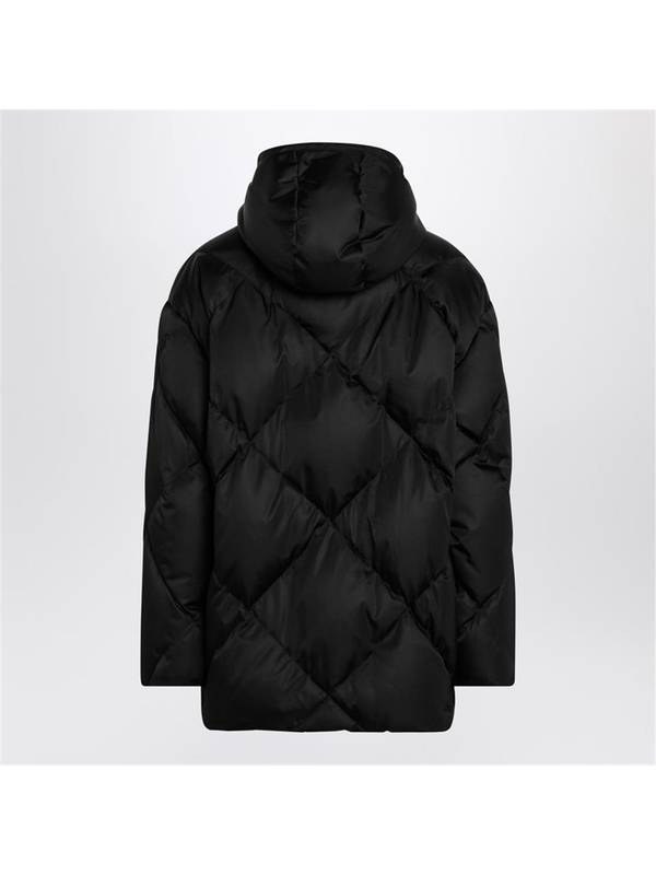 프라다 FW24 Prada Black down jacket in Re-Nylon SGC582OOO1WQ8 Black