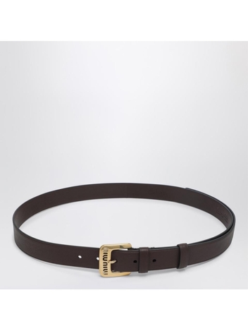 미우미우 SS25 Miu Miu Radica coloured leather belt 5CC545EFX Brown