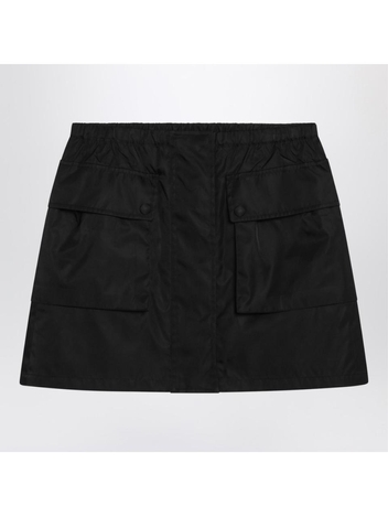 프라다 SS25 Prada Black mini skirt in Re-Nylon 21H002OOO1WQ8 Black