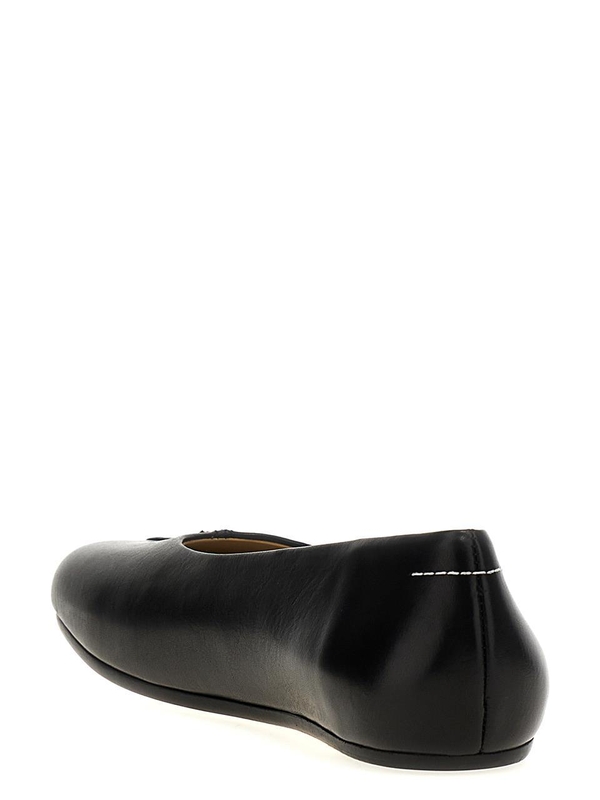 MM6 메종 마르지엘라 SS25 Leather ballet flats S59WZ0097P5000T8013 Black  