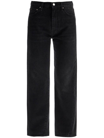 토템 SS25 faded black organic cotton jeans with twisted seams 234 232 744 32 FADED BLACK