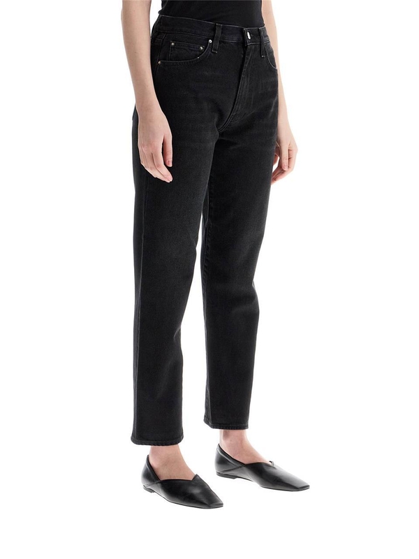 토템 SS25 faded black organic cotton jeans with twisted seams 234 232 744 32 FADED BLACK