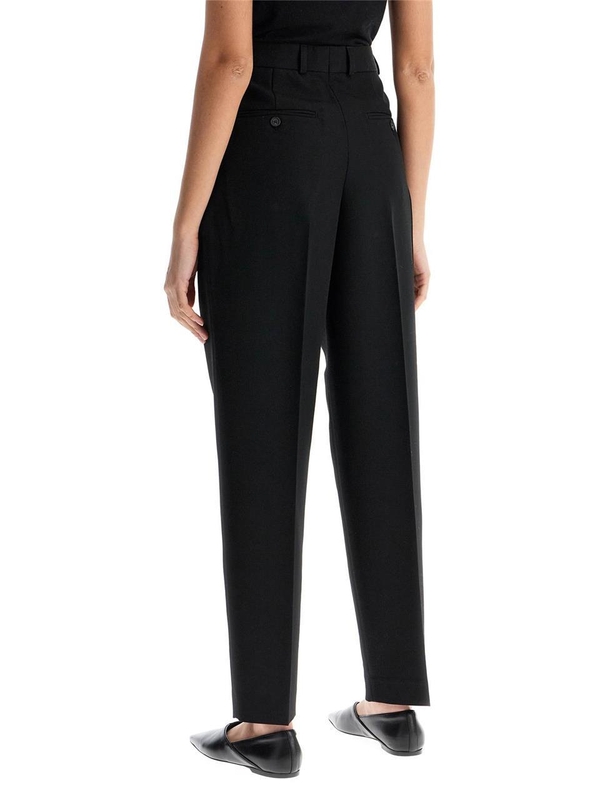 토템 SS25 tailored high-waisted wide-leg pants black sustainable materials 234 WRTWBM109 FB0026 BLACK