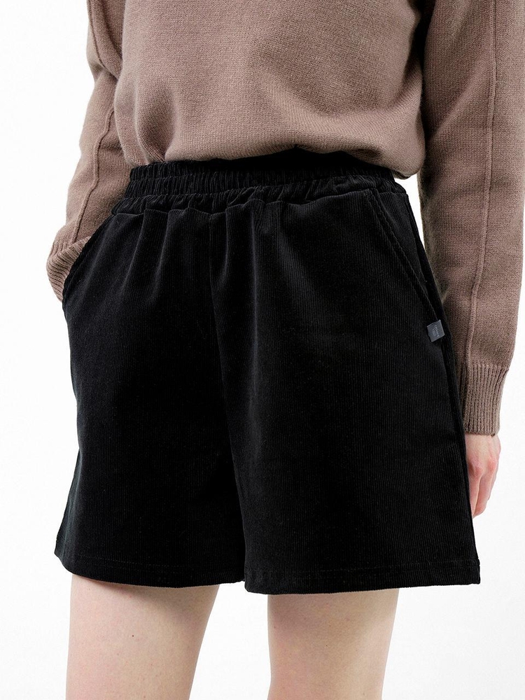 Corduroy Banding Shorts - Black /W244PT03BK