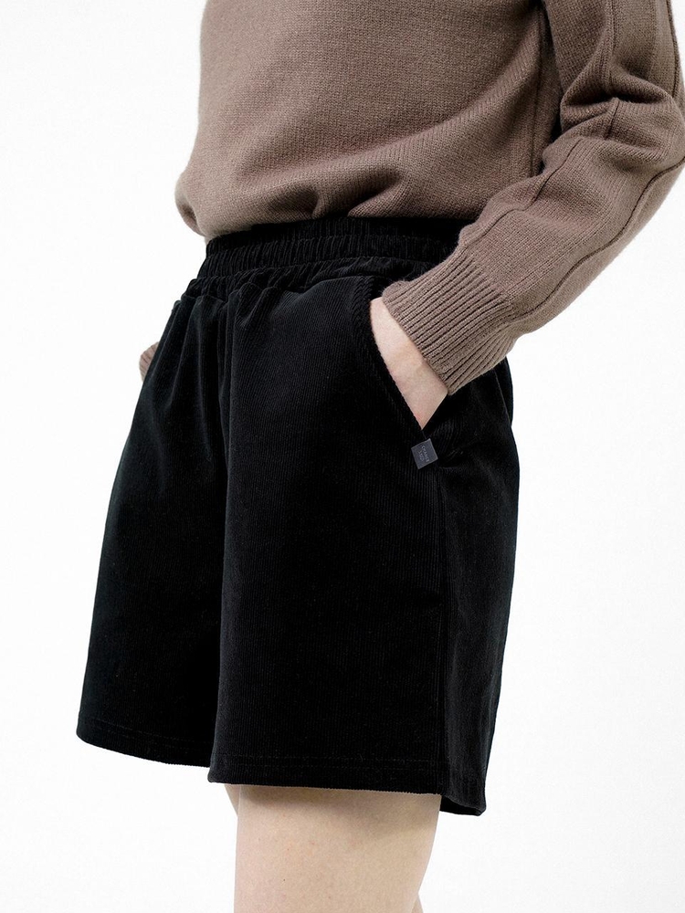 Corduroy Banding Shorts - Black /W244PT03BK