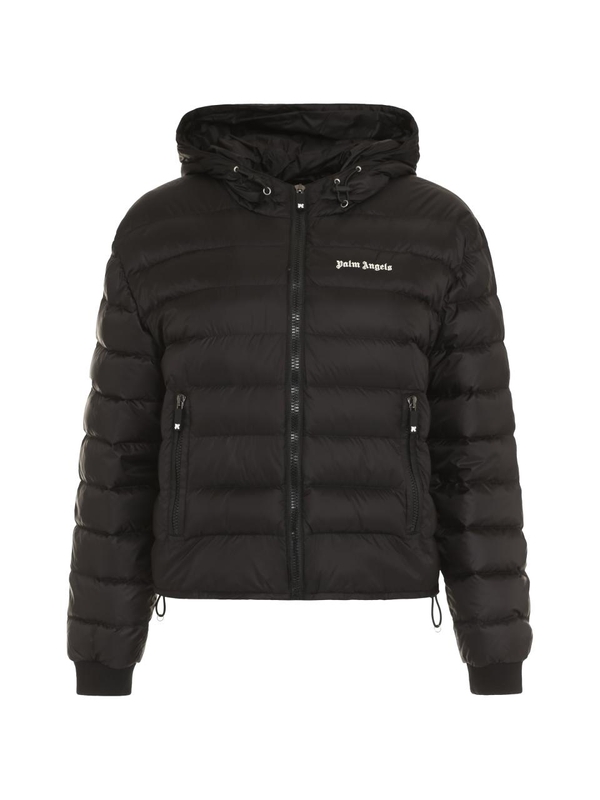 팜 엔젤스 SS24 Hooded full-zip down jacket PWED026S24FAB001_1003 black