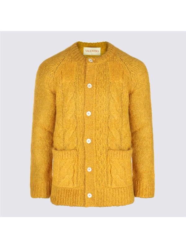 발렌티노 SS25 Valentino Sweaters Ochre 6V3KA04KAPBO16 Ochre