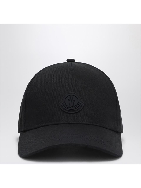 몽클레르 SS25 Moncler Black baseball cap with logo 3B000-230U082 Black