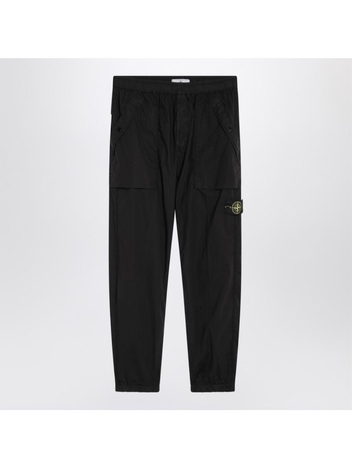 스톤아일랜드 SS25 Stone Island Black cotton jogging pants S153100017S0003 Black