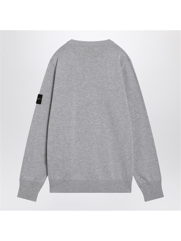 스톤아일랜드 SS25 Stone Island Pearl grey cotton sweater S155100053S00B2 Grey