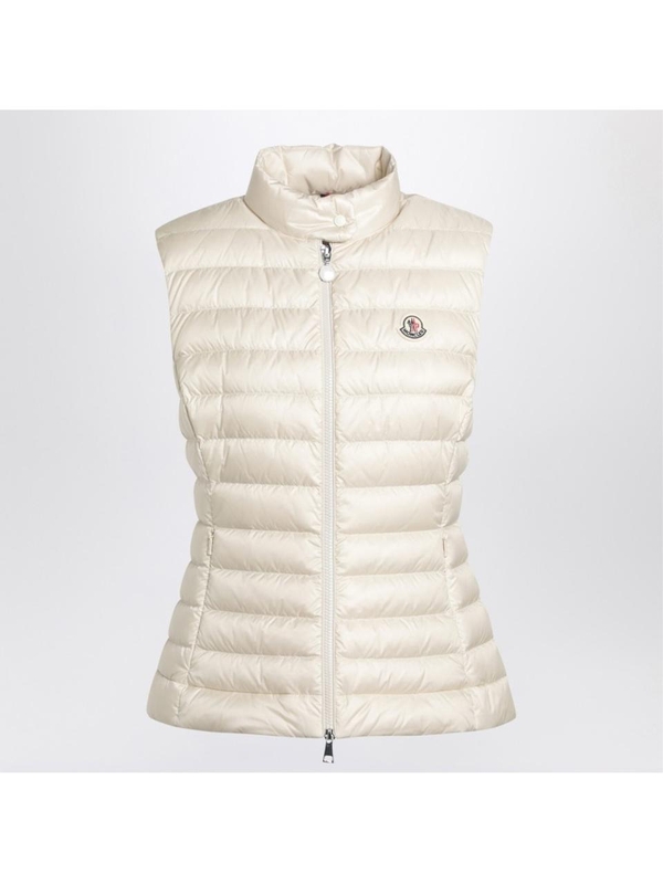 몽클레르 SS25 Moncler White padded gilet with zip 1A000-67597YF White