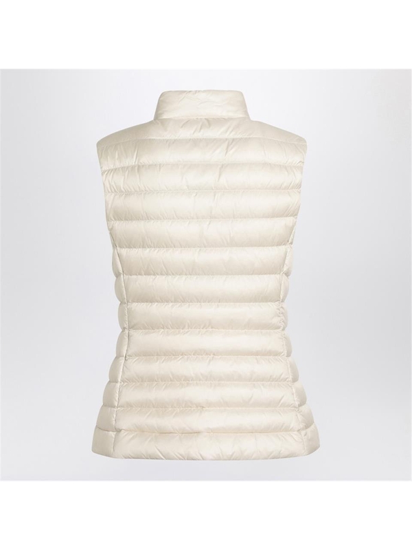 몽클레르 SS25 Moncler White padded gilet with zip 1A000-67597YF White