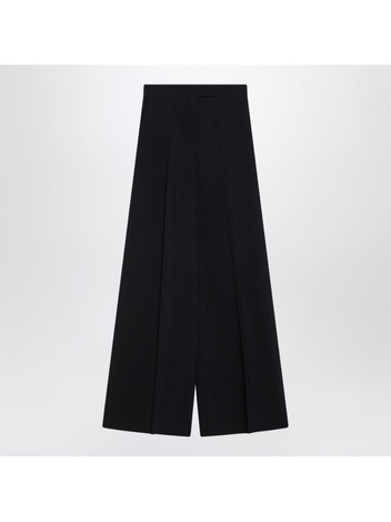 막스마라 SS25 Max Mara Wide navy blue wool pants OSOLCO Blue