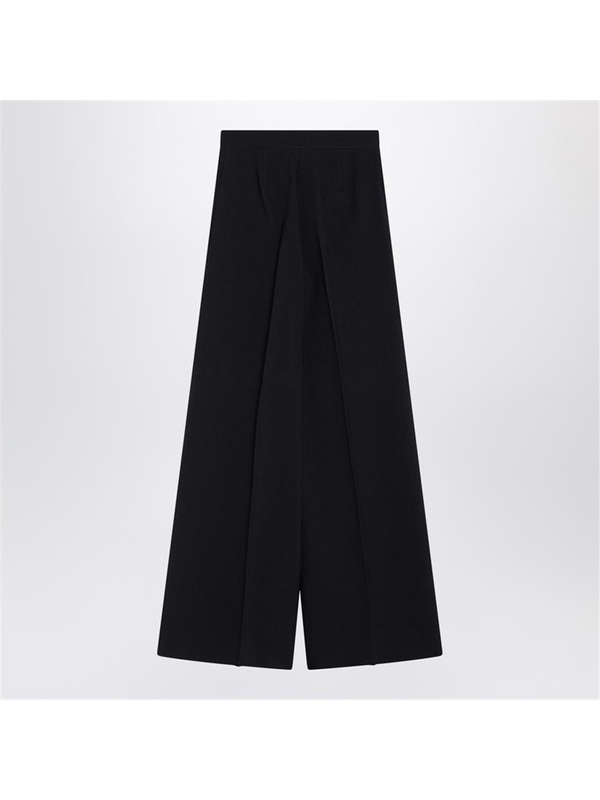 막스마라 SS25 Max Mara Wide navy blue wool pants OSOLCO Blue