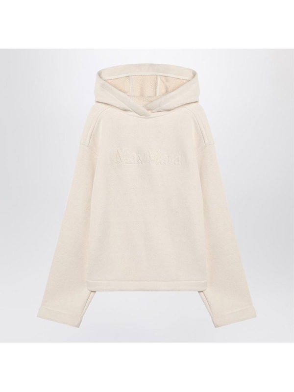 막스마라 SS25 Max Mara White cotton hoodie GARYCO White