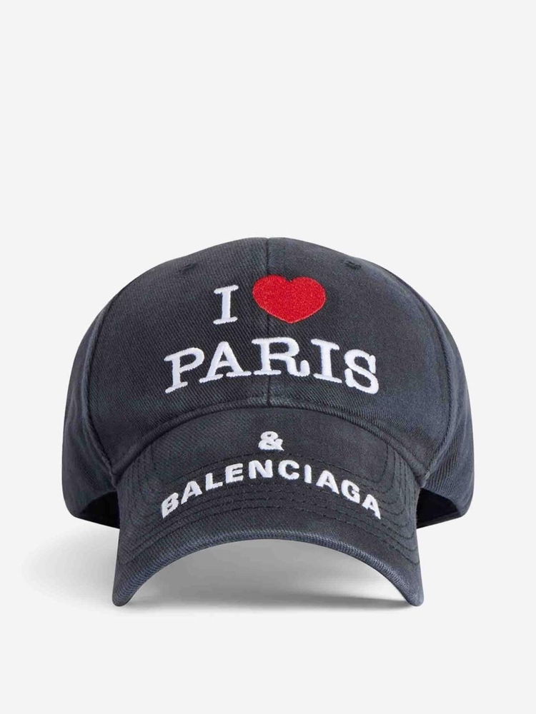 발렌시아가 SS25 I Love Paris & Balenciaga Cap 811743410B2 One Color