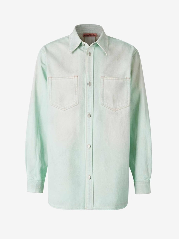 아크네 스튜디오 SS25 Karty Denim Overshirt FN-UX-SHIR000051 One Color