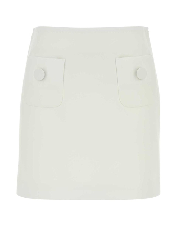 막스마라 스튜디오 SS25 MM STUDIO SKIRTS 2516101011600 009 White