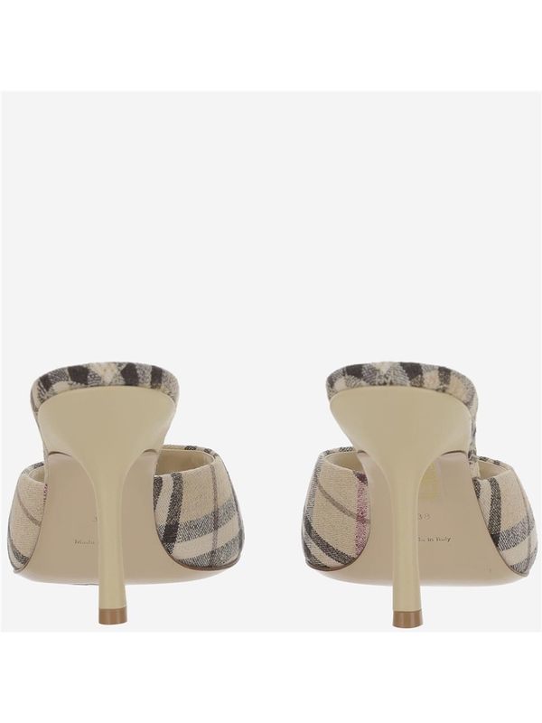 버버리 SS25 Burberry With Heel 8102491ALABASTERIPCHECK One Color