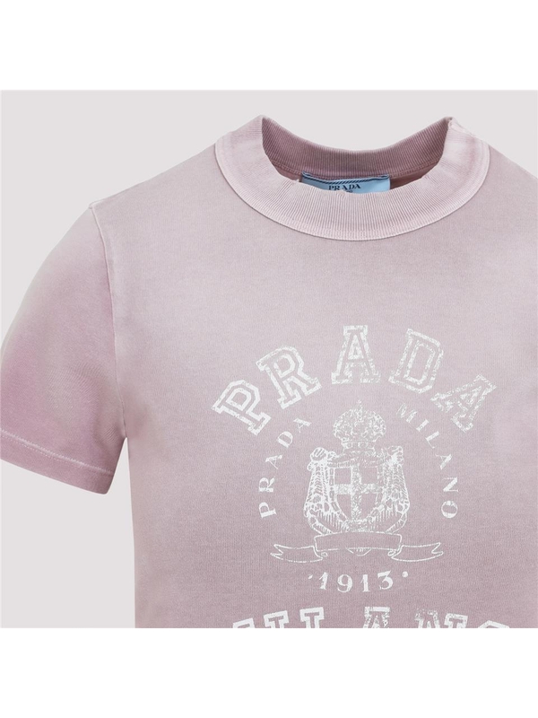 프라다 SS25 Prada Cotton T-shirt 3557BSOOO.16XS One Color