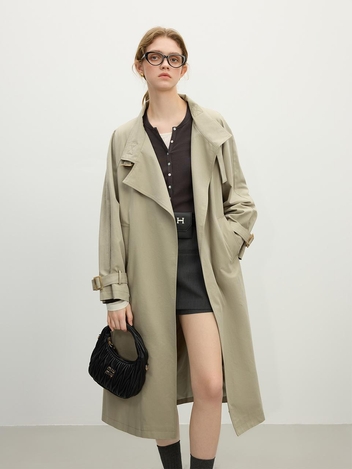 WD_Design stand collar trench coat